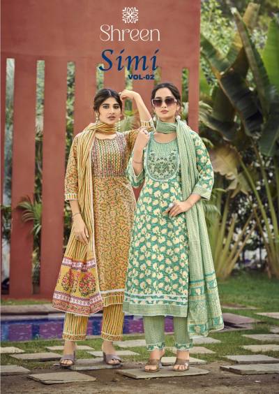 SIMI VOL-2 BY HINAYA DESIGNER COTTON KURTIS & SALWAR SUIT WHOLESALER IN INDIA